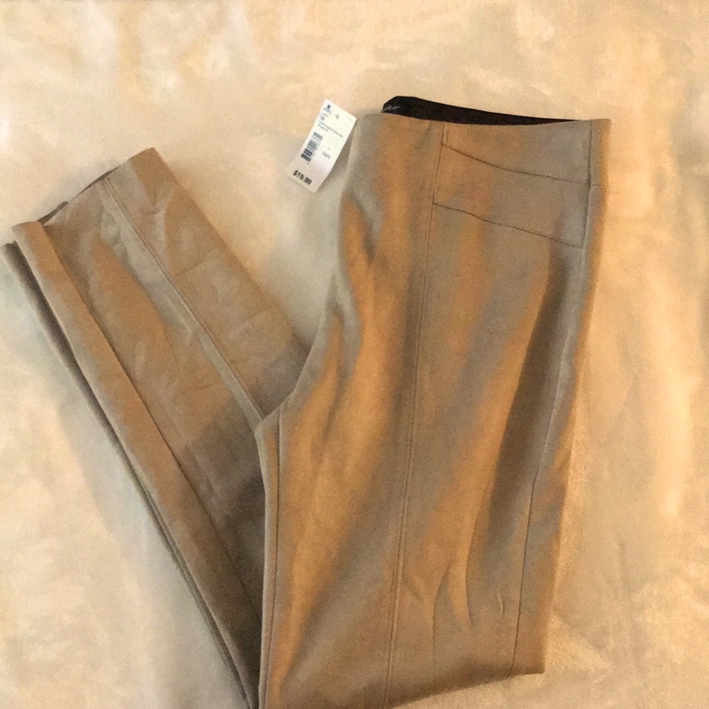 Suede pants